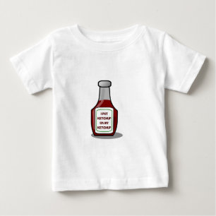 T-shirt Pour Bébé J'ai mis du ketchup sur mon ketchup