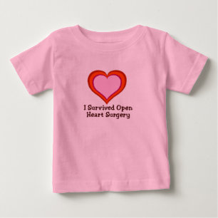 T-shirt Pour Bébé J'ai survécu au coeur ouvert Surgery2