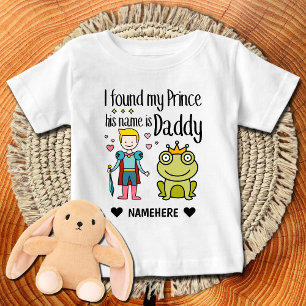 T-shirt Pour Bébé J'ai trouvé mon prince, il s'appelle Papa