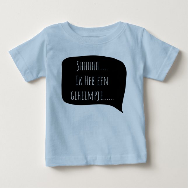 T-shirt Pour Bébé J'ai un petit secret... grand frère... (Devant)