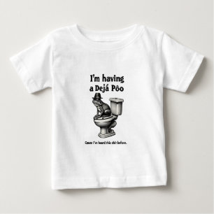 T-shirt Pour Bébé J'ai un Poo de Déjà entendu ça avant la grenouille