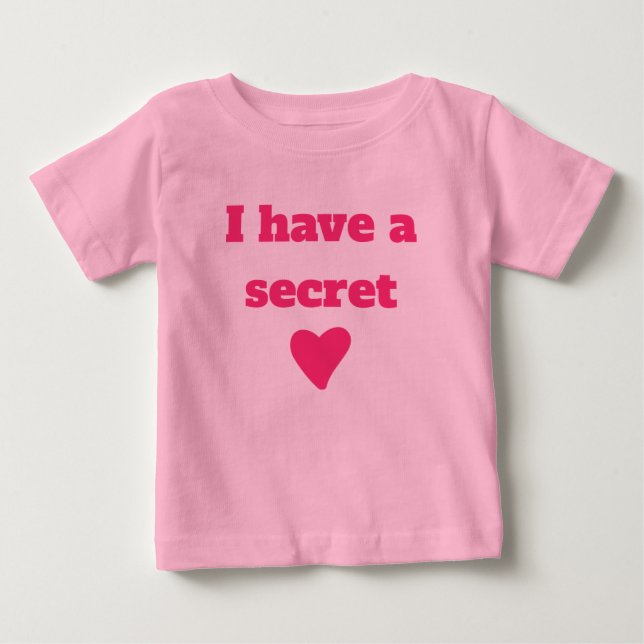 T-shirt Pour Bébé J'ai un rendez-vous secret, grande soeur personnal (Devant)