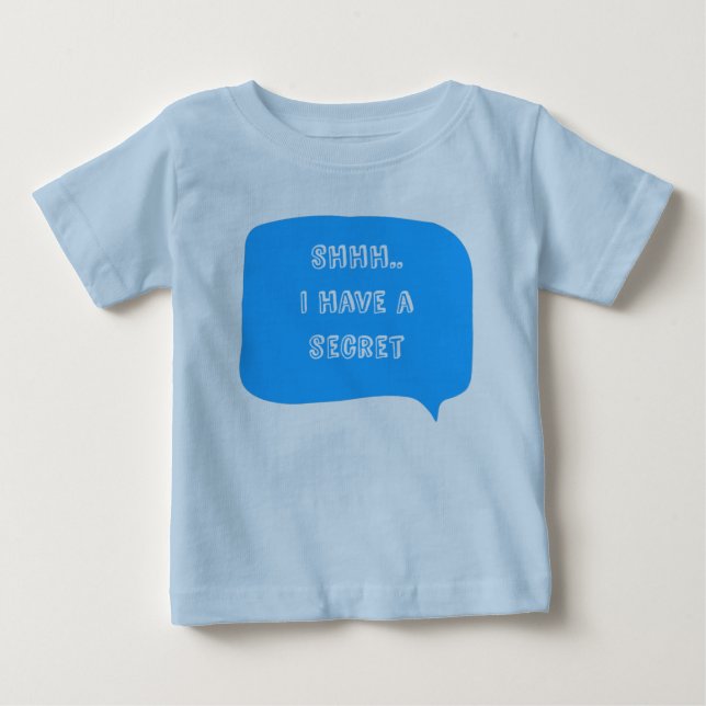 T-shirt Pour Bébé J'ai une date secrète, grand frère personnalisable (Devant)