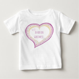 T-shirt Pour Bébé J'ai une grande soeur secrète