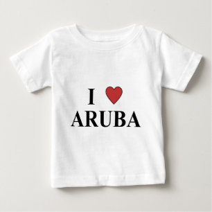 T-shirt Pour Bébé J'aime Aruba
