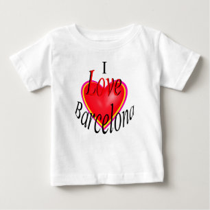 T-shirt Pour Bébé J'Aime Barcelone !