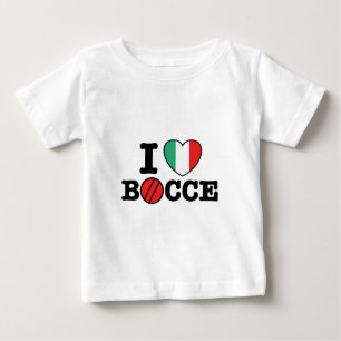 T-shirt Pour Bébé J'aime Bocce