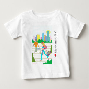 T-shirt Pour Bébé J'aime (coeur) Manhattan, NY