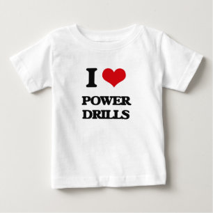T-shirt Pour Bébé J'aime des exercices de puissance