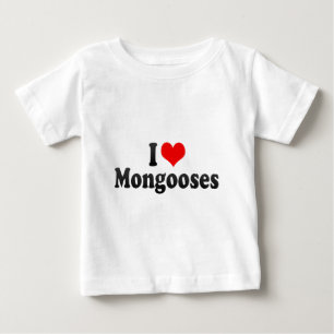T-shirt Pour Bébé J'aime des mangoustes