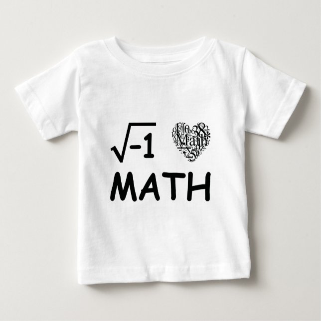 T-shirt Pour Bébé J'aime des maths (Devant)
