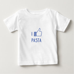 T-SHIRT POUR BÉBÉ J'AIME DES PÂTES