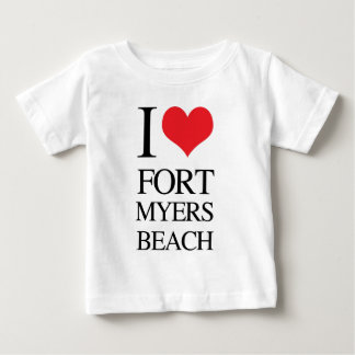 T-shirt Pour Bébé J'aime Fort Myers Beach