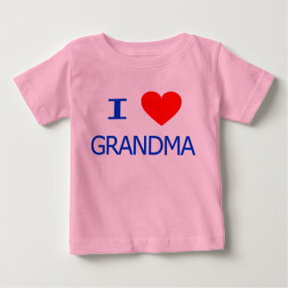 T-shirt Pour Bébé J'aime grand-mère