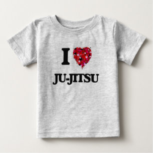 T-shirt Pour Bébé J'Aime Ju-Jitsu
