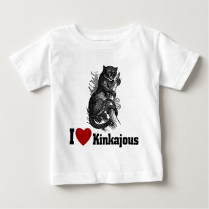 T-shirt Pour Bébé J'aime Kinkajous