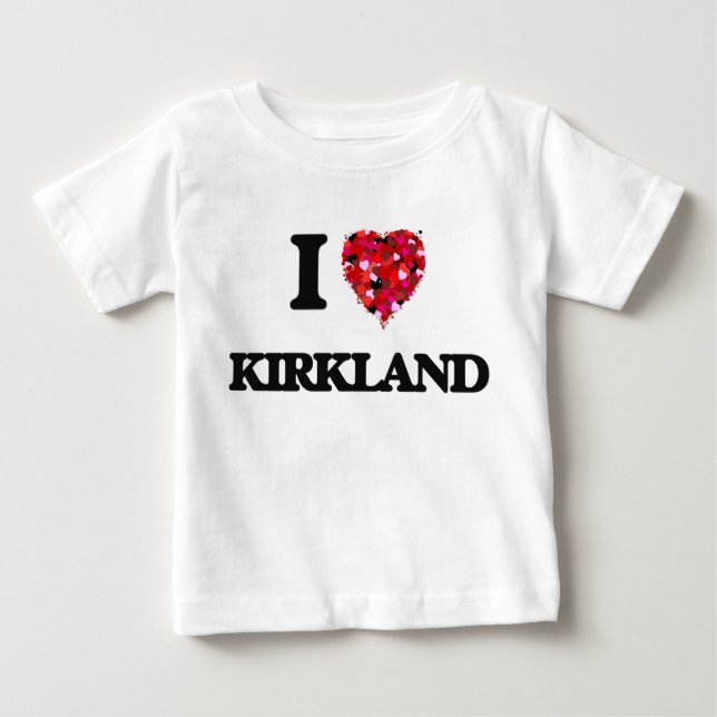 T-shirt Pour Bébé J'aime Kirkland (Devant)