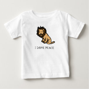 T-shirt Pour Bébé J'aime la paix