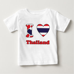 T-shirt Pour Bébé J'aime la Thaïlande