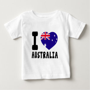 T-shirt Pour Bébé J'aime l'Australie