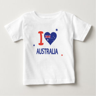 T-shirt Pour Bébé J'AIME L'AUSTRALIE l'Australie jour le 26 janvier