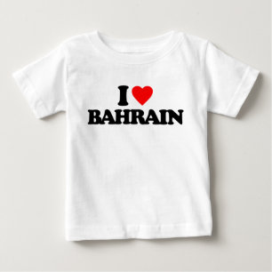 T-SHIRT POUR BÉBÉ J'AIME LE BAHRAIN