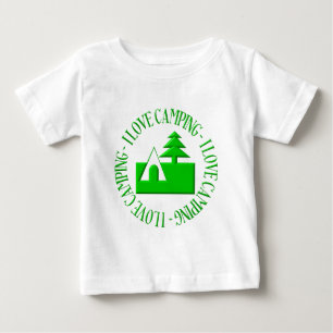 T-shirt Pour Bébé J'aime le camping