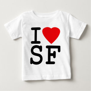 T-shirt Pour Bébé J'aime le coeur San Francisco