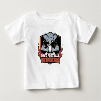 T-shirt Pour Bébé J'aime le football