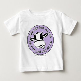 T-shirt Pour Bébé J'aime le lait de ma maman pas simplement