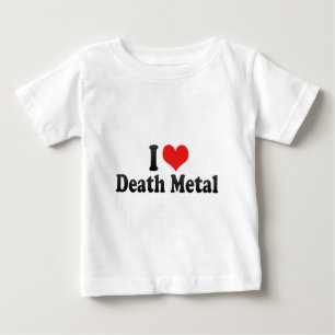 T-shirt Pour Bébé J'aime le métal de la mort
