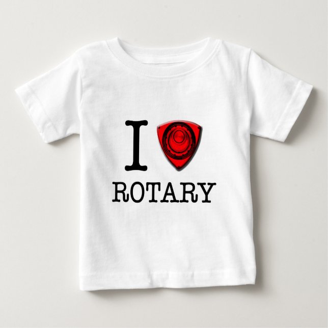 T-shirt Pour Bébé J'aime le moteur rotatoire (Devant)