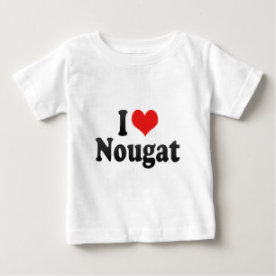 T-shirt Pour Bébé J'aime le nougat