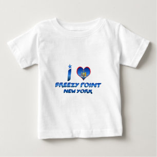 T-shirt Pour Bébé J'aime le point frais, New York