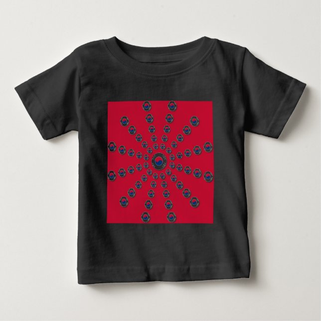 T-shirt Pour Bébé J'aime le rouge (Devant)