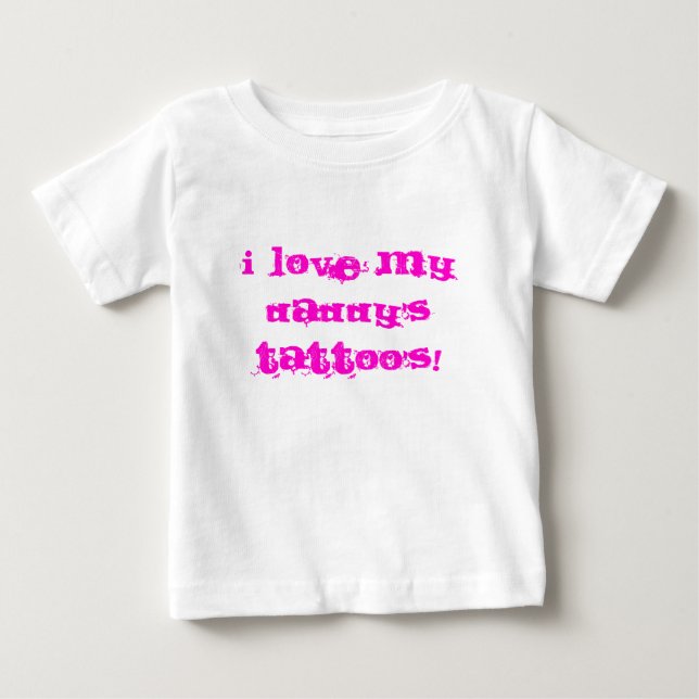 T-shirt Pour Bébé J'AIME LE TATOUAGE DE MON PAPA ! Onsie (Devant)