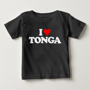 T-SHIRT POUR BÉBÉ J'AIME LE TONGA