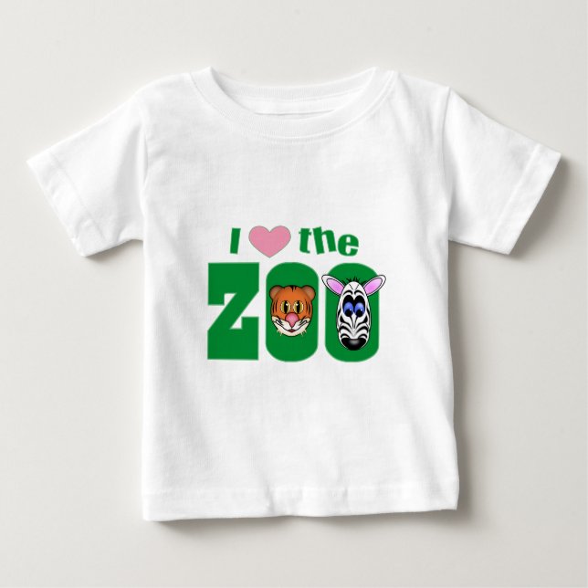 T-shirt Pour Bébé J'aime le ZOO (Devant)