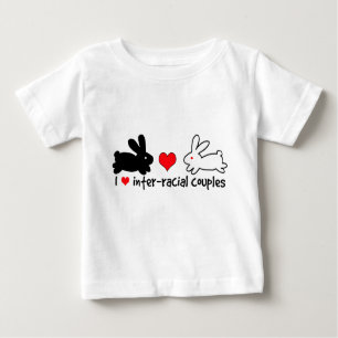T-shirt Pour Bébé J'aime les couples Inter-raciaux