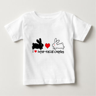 T-shirt Pour Bébé J'aime les couples Inter-raciaux