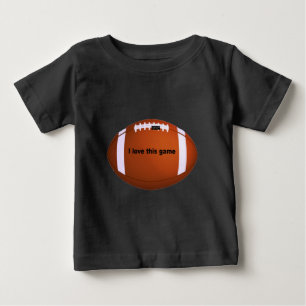 T-shirt Pour Bébé J'aime les footballs américains.png