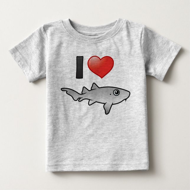 T-shirt Pour Bébé J'aime les requins infirmières (Devant)