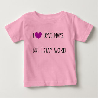 T-shirt Pour Bébé J'aime les siestes mais reste éveillé