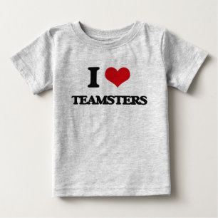 T-shirt Pour Bébé J'aime les Teamsters