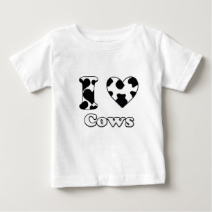 T-shirt Pour Bébé J'aime les vaches