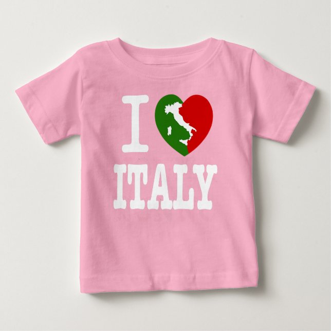 T-shirt Pour Bébé J'aime l'Italie  (Devant)
