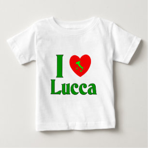 T-shirt Pour Bébé J'aime Lucques Italie
