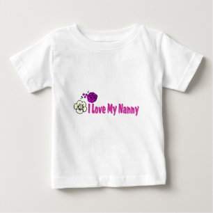 T-shirt Pour Bébé J'aime ma bonne d'enfants