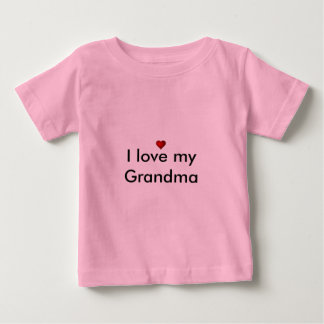 T-shirt Pour Bébé J'aime ma grand-maman