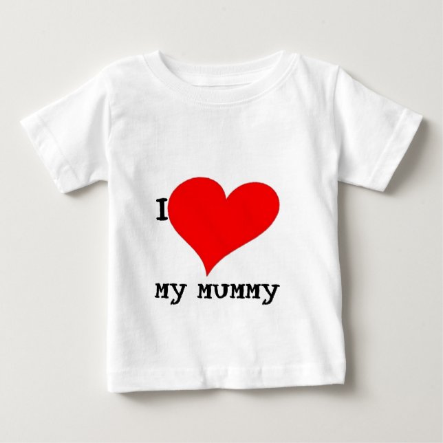 T-SHIRT POUR BÉBÉ J'AIME MA MUMMY (Devant)